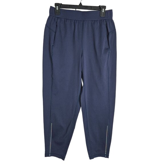 Sweaty Betty Athletic Reflective Pants Zippered Pockets Women Size M Short 24.5" - Picture 1 of 10